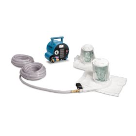 Allegro 9222-02A 2-Worker Double Bib Tyvek Hood Breathing Air Blower Respirator System w/ Two 50’ Hoses
