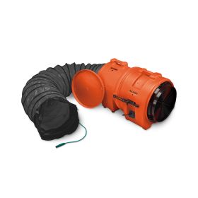 Allegro 9558-25 16" Axial Explosion-Proof (EX) Plastic Blower w/ Canister & 25’ Statically Conductive Ducting