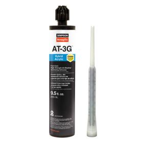 Simpson Strong-Tie AT3G10 High-Strength Hybrid Acrylic Adhesive w/ Nozzle 9.5oz