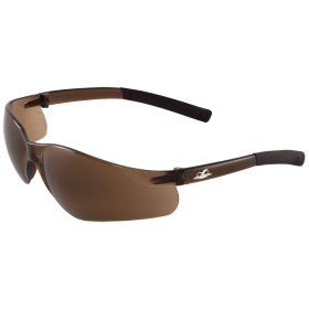 Bullhead BH578 Pavon Safety Glasses, Brown Lens, Crystal Brown Frame