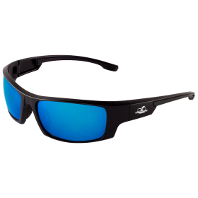 Bullhead BH969 Dorado Safety Glasses, Blue Revo Lens, Matte Black Frame, Precision Lens