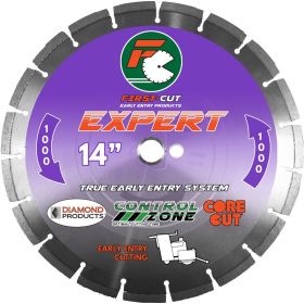 Diamond 10" X .110 X 1" EXPERT1000 First-Cut Early Entry Blade With Triangle Knockout & Skid Plate