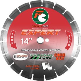 Diamond 10" X .110 X 1" EXPERT3000 First-Cut Early Entry Blade With Triangle Knockout & Skid Plate