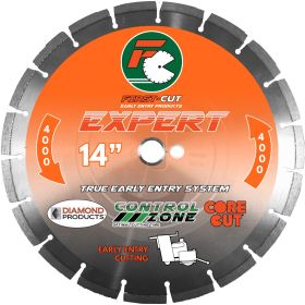 Diamond 10" X .110 X 1" EXPERT4000 First-Cut Early Entry Blade With Triangle Knockout & Skid Plate