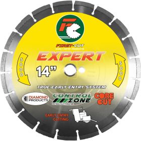 Diamond 10" X .110 X 1" EXPERT5000 First-Cut Early Entry Blade With Triangle Knockout & Skid Plate