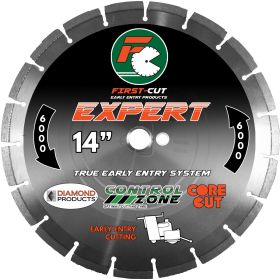 Diamond 10" X .110 X 1" EXPERT6000 First-Cut Early Entry Blade With Triangle Knockout & Skid Plate