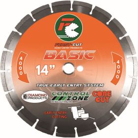 Diamond 14" X .125 X 1" BASIC4000 First-Cut Early Entry Blade With Triangle Knockout & Skid Plate