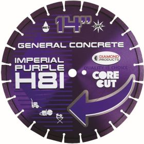 Diamond Imperial Purple High Speed Diamond Blade 14" X .125 x UNIV