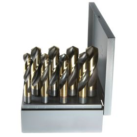 Drillco 1000C8 Cobalt Black & Gold S&D Drill Bit Set 9/16" - 1"