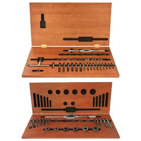 Drillco 2000H63 HSS (taps) & Carbon (dies) Tap & Hexagon Die Set 58 Piece