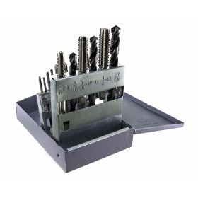 Drillco 200C2018 High Speed Steel (M2) Drill & Tap Set