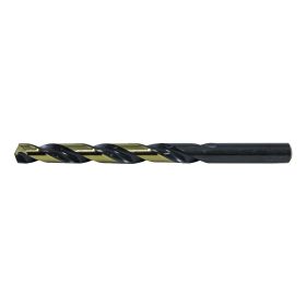 Drillco 480E007 High Speed Steel Black & Gold Jobber Drill Bits #7