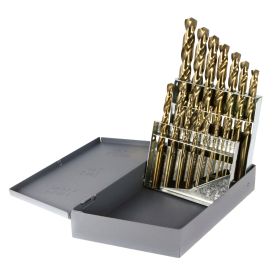 Drillco 500A15 Cobalt Bronze Oxide Jobber Drill Bit Set