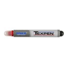 Dykem 16023 Texpen Steel Tip Paint Marker, Medium Tip, Red