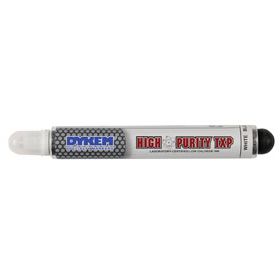 Dykem 17463 High Purity TXP Specialty Marker, Medium Tip, White