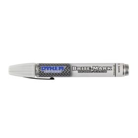 Dykem 40008 Brite-Mark 40 Paint Markers/Valve Action, Medium Tip, White