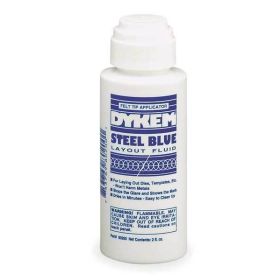 Dykem 80200 Steel Blue Layout Fluid 2 oz Felt Tip Appllicator