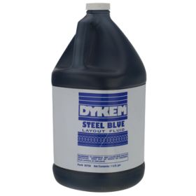 Dykem 80700 Steel Blue Layout Fluid 1 Gallon Container