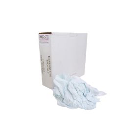 EMI Supply New White T-Shirt Rags, Machine Compressed 10lb