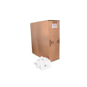 EMI Supply Premium New White T-Shirt Rag, Machine Compressed 50lb