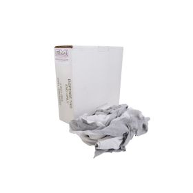 EMI Supply Reclaimed Gray Sweatshirt Rag, Machine Compressed 10lb
