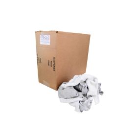 EMI Supply Reclaimed Gray Sweatshirt Rag, Machine Compressed 25lb