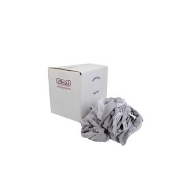 EMI Supply Reclaimed Gray Sweatshirt Rag, Machine Compressed 5lb