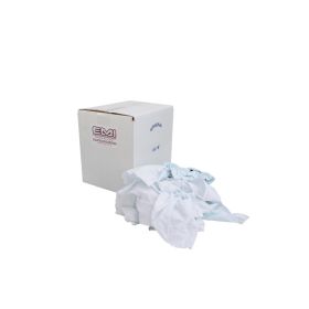 EMI Supply Reclaimed White Sheet Rag, Machine Compressed 5lb