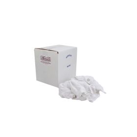 EMI Supply Reclaimed White Terry Towels 1/2 Cut 5lb