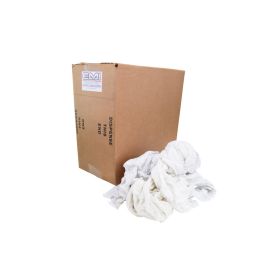 EMI Supply Washed White Knit Reclaimed Rags 25lbs