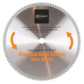 Fein 14" Slugger Stainless Steel Cutting Saw Blade, 1500RPM, 90 Teeth