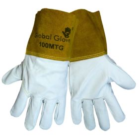 Global Glove 100MTG Goatskin Grain Kevlar Sewn Mig Tig Welder Glove, Extra Large 12PK