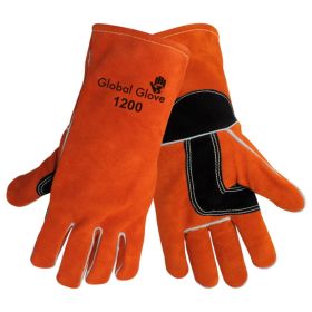 Global Glove 1200 Kevlar Sewn Shoulder Premium Grade Split Welder Glove, Large, 12PK