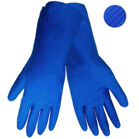 Global Glove 150 Unlined, Rubber, Diamond Pattern, Chemical Resistant Glove w/Straight Cuff, Large, 12PK