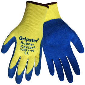 Global Glove 300KV Gripster Rubber/Kevlar Glove, Cut Resistant, 2XL, 12PK