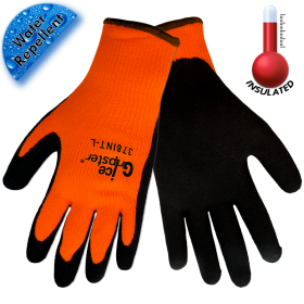 Global Glove 378INT Ice Gripster, Water Repellent, Cut Resistant, Insulated Foam Rubber Glove, Large, 12PK