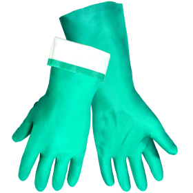 Global Glove 515F Flock Lined Nitrile Diamond Pattern Glove, Chemical Resistant, 2XL, 12PK