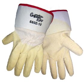 Global Glove 660E Economy Grade Rubber, 5 Piece Cotton Canvas Liner Glove w/Safety Cuff, XL, 12PK