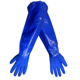 Global Glove 8690 FrogWear Premium Super Flexible PVC Glove w/Sleeve, Chemical Resistant, Large, 12PK