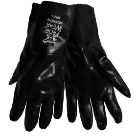 Global Glove 9912 FrogWear Heavywall Support Neoprene Glove, Chemical Resistant, Smooth, 12", Large, 12PK