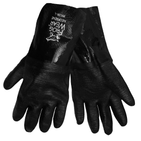 Global Glove 9912R FrogWear Heavywall Support Neoprene Glove, Chemical Resistant, Rough, 12", Large, 12PK