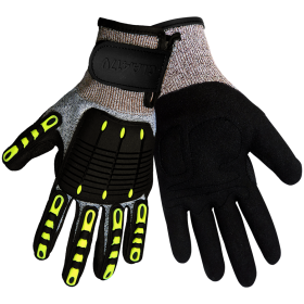 Global Glove CIA417V Vise Gripster C.I.A. Tuffalene® HDPE w/Fiberglass, Nitirle Dipped Gloves, Cut Resistant, Medium, 12PK