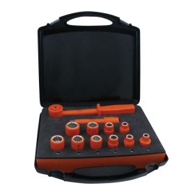 Jameson JT-KT-03100 Insulated Socket Set, Combo, 1/2" Dr. - 12 pc