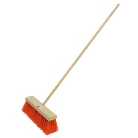 Kraft Tool CC264 16" Heavy Duty Orange Sweeping Broom w/Handle