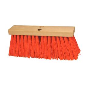 Kraft Tool CC264-01 16" Heavy Duty Orange Sweeping Broom w/o Handle