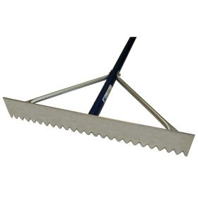 Kraft Tool GG624 24" Magnesium Rake with 7' Blue Handle