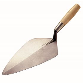 Kraft Tool RO112-11 1/2L 11 1/2" Limber Wide London Trowel w/6" Wood Handle