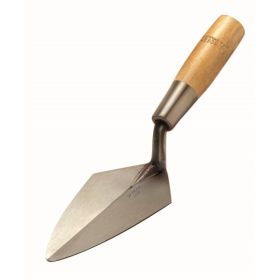 Kraft Tool RO50W 7" Brick Weight Large Tang Pointing Trowel w/Wood Handle