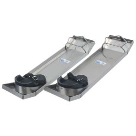 Kraft Tools CC162 Lightweight Stainless Steel Knee Boards (Pair)