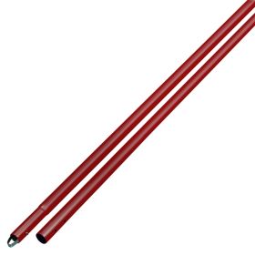 Kraft Tools CC289SR 6' Swaged Anodized Aluminum Button Button Handle with 1-3/4" Diameter (Red)